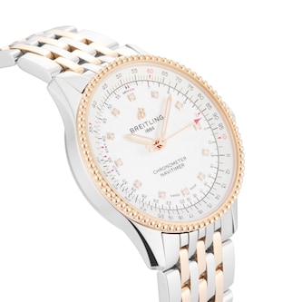 Pre-Owned Breitling Navitimer Automatic 35mm Stainless Steel and Rose Gold