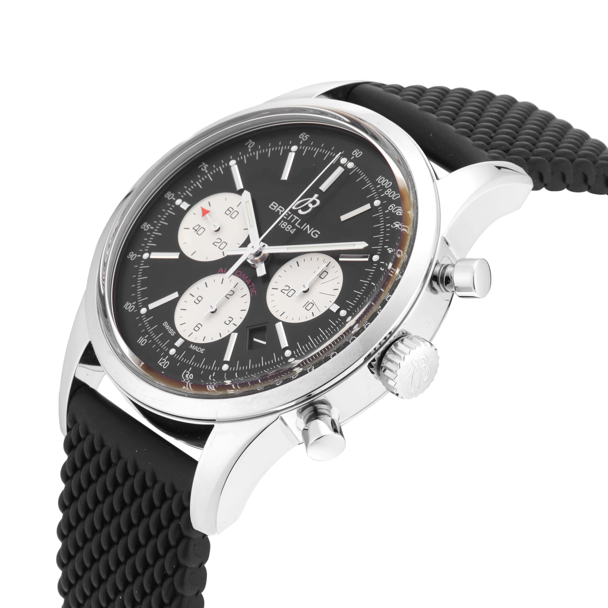 Pre-Owned Breitling Transocean Chronograph 43mm Stainless Steel Pre-Owned Breitling Transocean Chronograph 43mm Stainless Steel