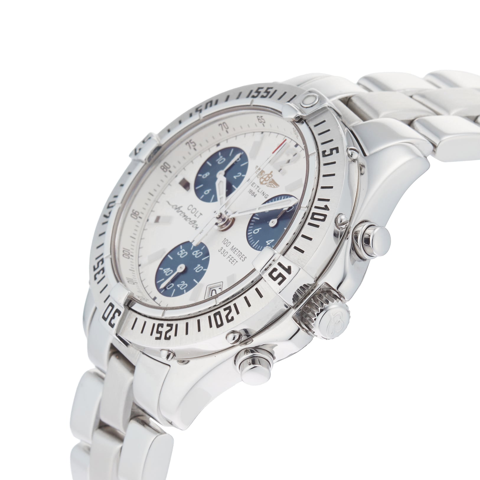 Pre-Owned Breitling Colt Chrono Ocean 38mm Stainless Steel A53350 Pre-Owned Breitling Colt Chrono Ocean 38mm Stainless Steel A53350