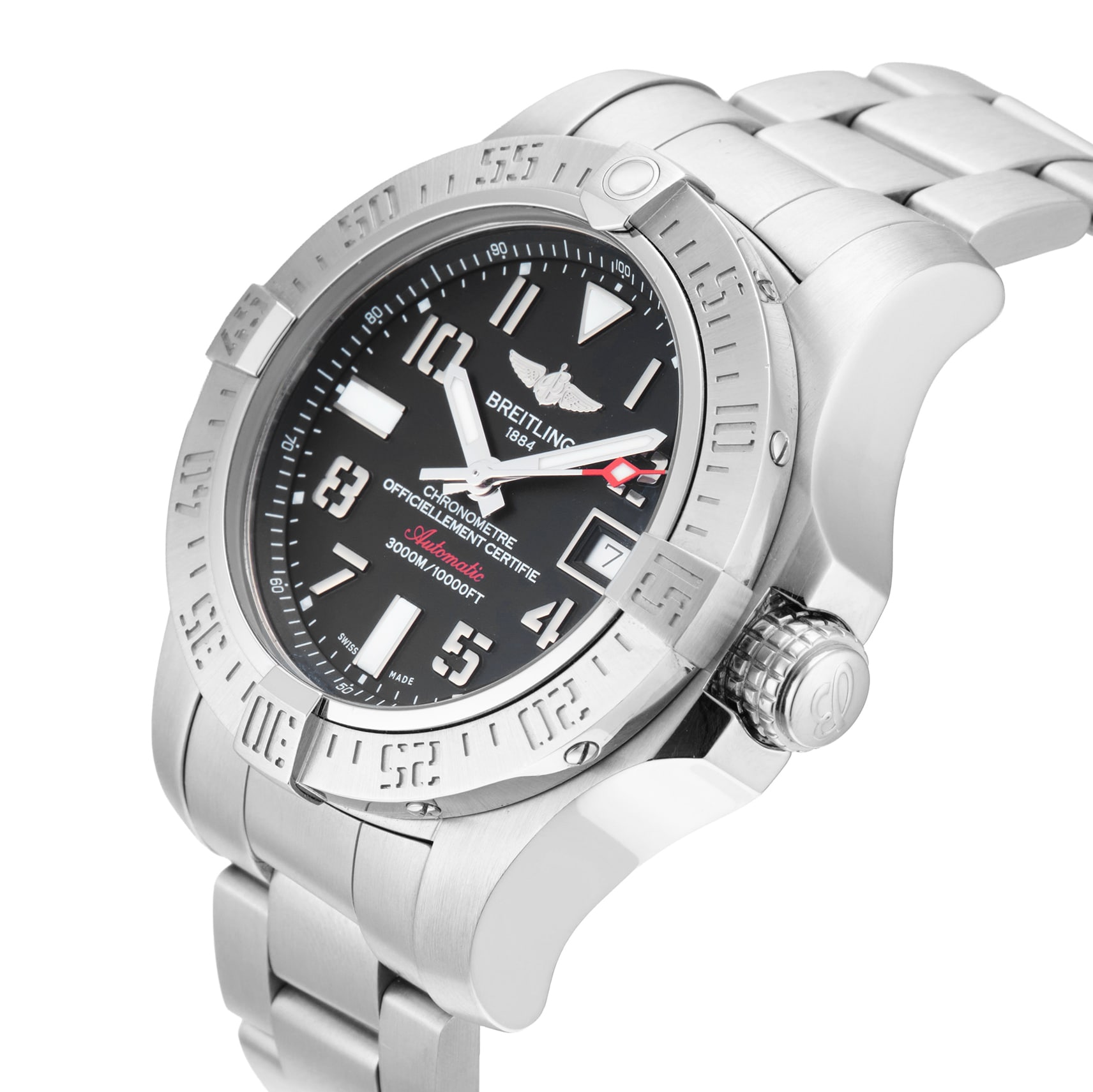 Pre-Owned Breitling Avenger II Seawolf 45mm Stainless Steel Pre-Owned Breitling Avenger II Seawolf 45mm Stainless Steel