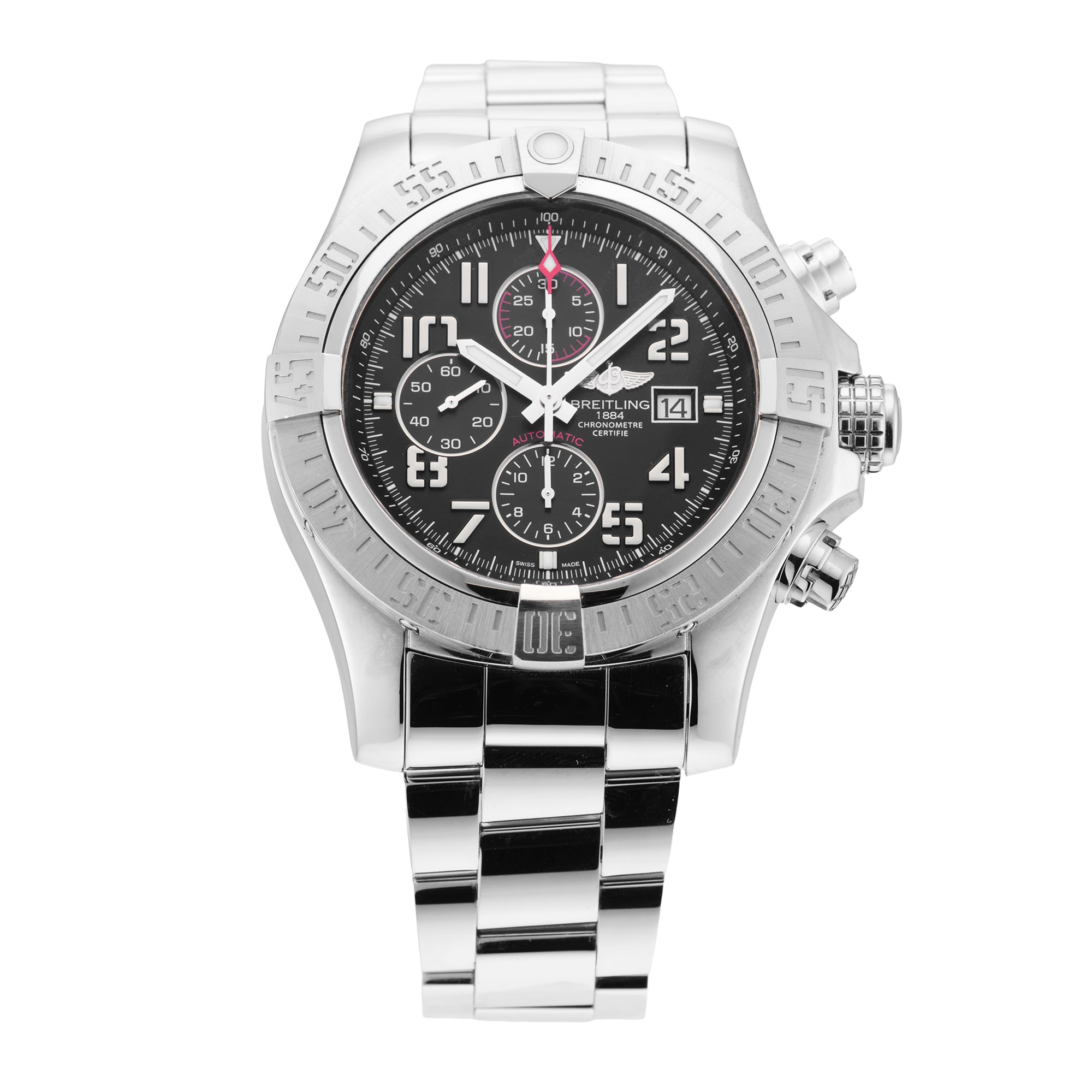Pre-Owned Breitling Super Avenger II 48mm Stainless Steel Pre-Owned Breitling Super Avenger II 48mm Stainless Steel