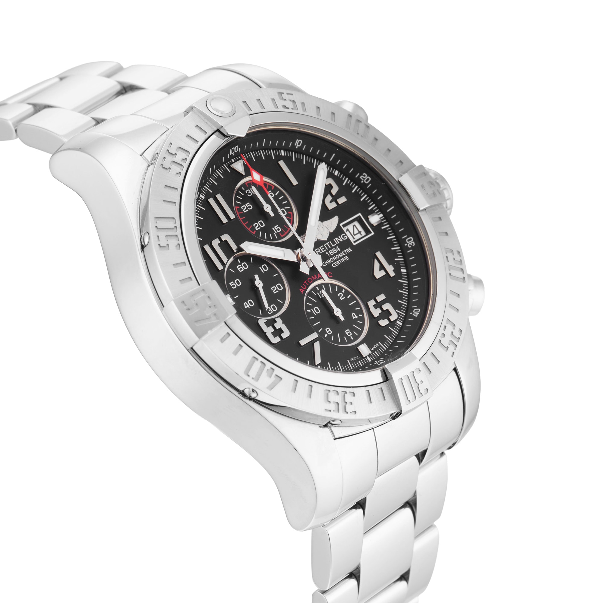 Pre-Owned Breitling Super Avenger II 48mm Stainless Steel Pre-Owned Breitling Super Avenger II 48mm Stainless Steel