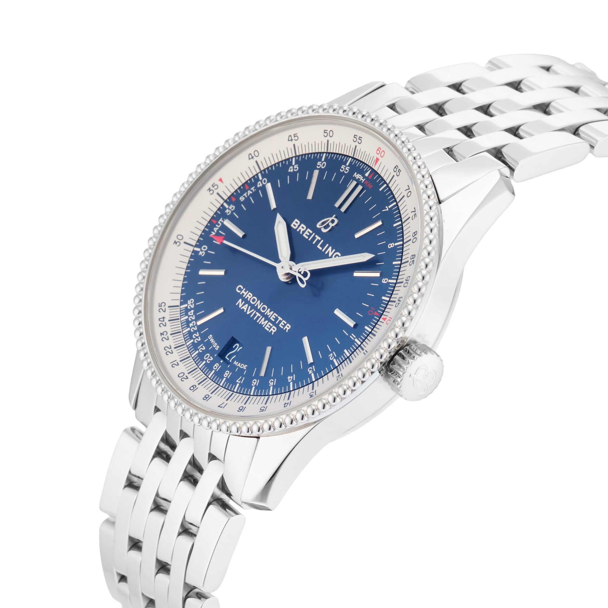Pre-Owned Breitling Navitimer Automatic 38mm Stainless Steel Pre-Owned Breitling Navitimer Automatic 38mm Stainless Steel