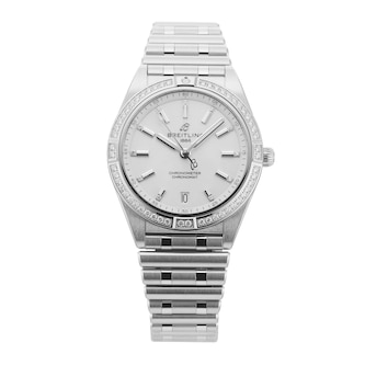 Pre-Owned Breitling Pre-Owned Breitling Chronomat Automatic 36mm Stainless Steel A10380591A1A1 Pre-Owned Breitling Pre-Owned Breitling Chronomat Automatic 36mm Stainless Steel A10380591A1A1