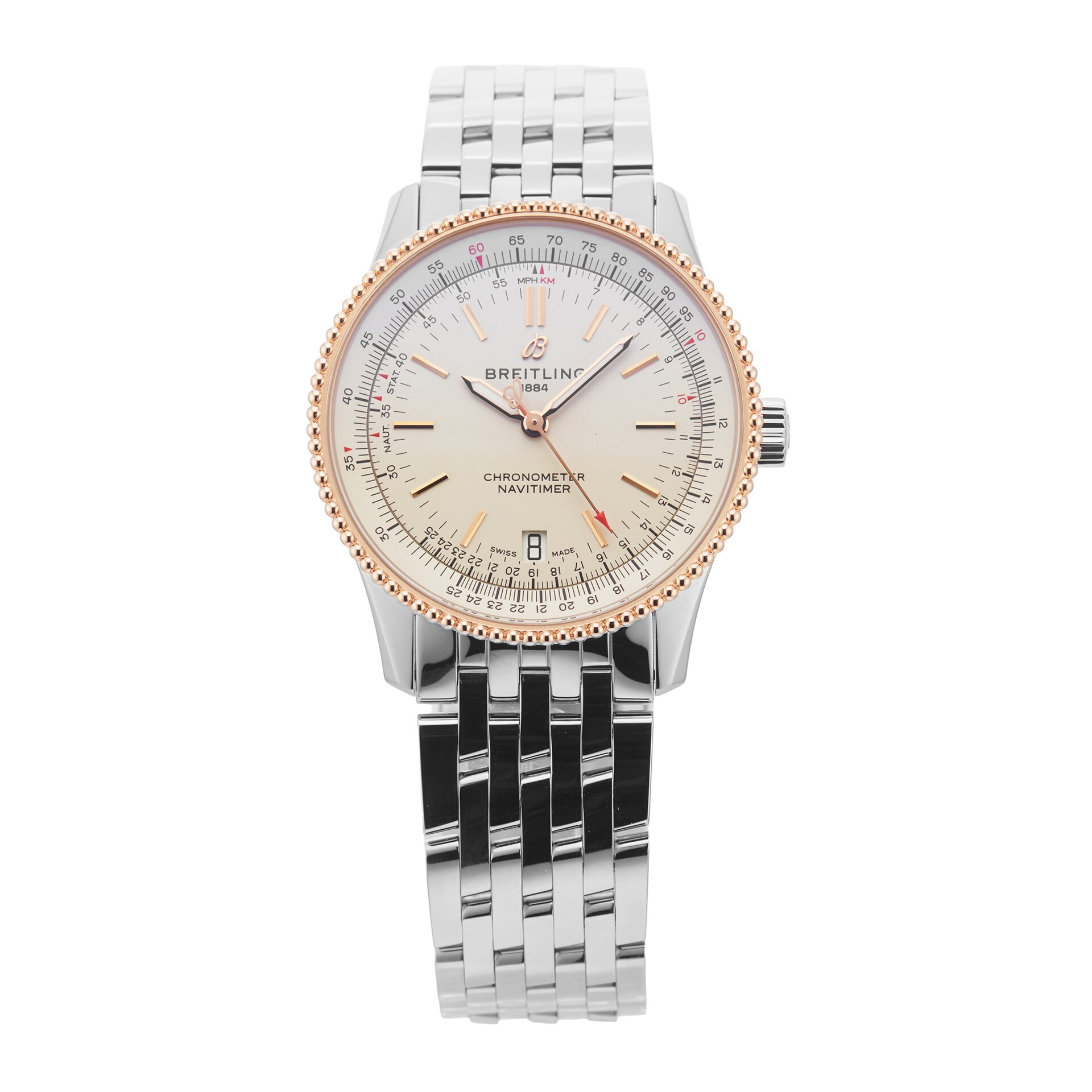 Pre-Owned Breitling Navitimer 38mm Stainless Steel and Rose Gold U17325211G1A1 Pre-Owned Breitling Navitimer 38mm Stainless Steel and Rose Gold U17325211G1A1