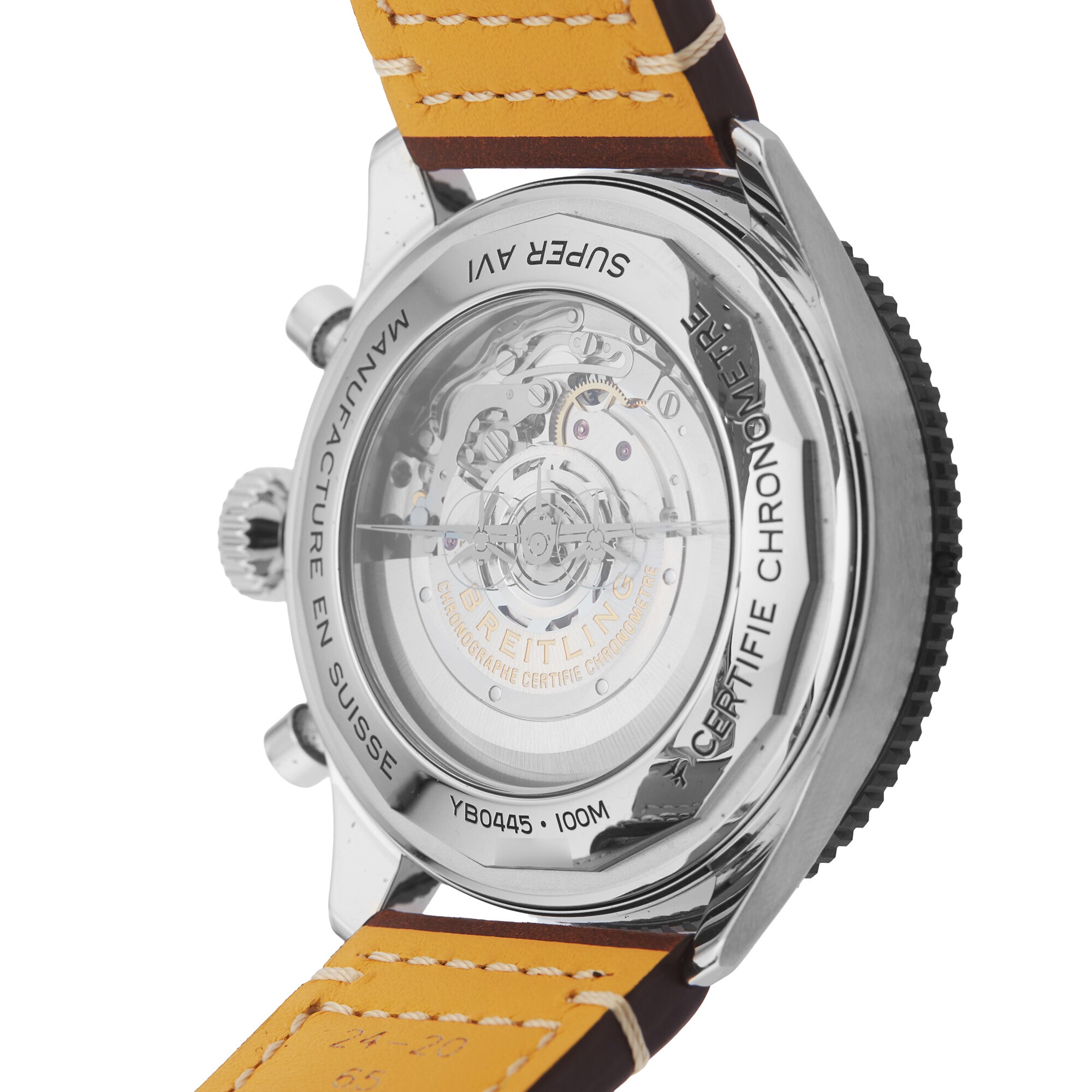Pre-Owned Breitling Classic Super AVI B04 Chronograph GMT Mosquito 46mm Stainless Steel Pre-Owned Breitling Classic Super AVI B04 Chronograph GMT Mosquito 46mm Stainless Steel
