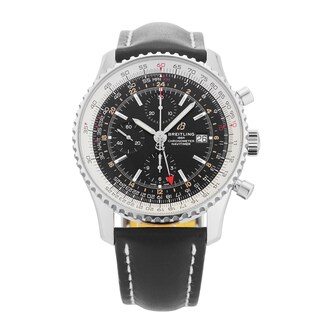 Pre-Owned Breitling Navitimer Chronograph GMT 46mm Stainless Steel Pre-Owned Breitling Navitimer Chronograph GMT 46mm Stainless Steel