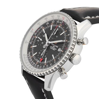 Pre-Owned Breitling Navitimer Chronograph GMT 46mm Stainless Steel Pre-Owned Breitling Navitimer Chronograph GMT 46mm Stainless Steel
