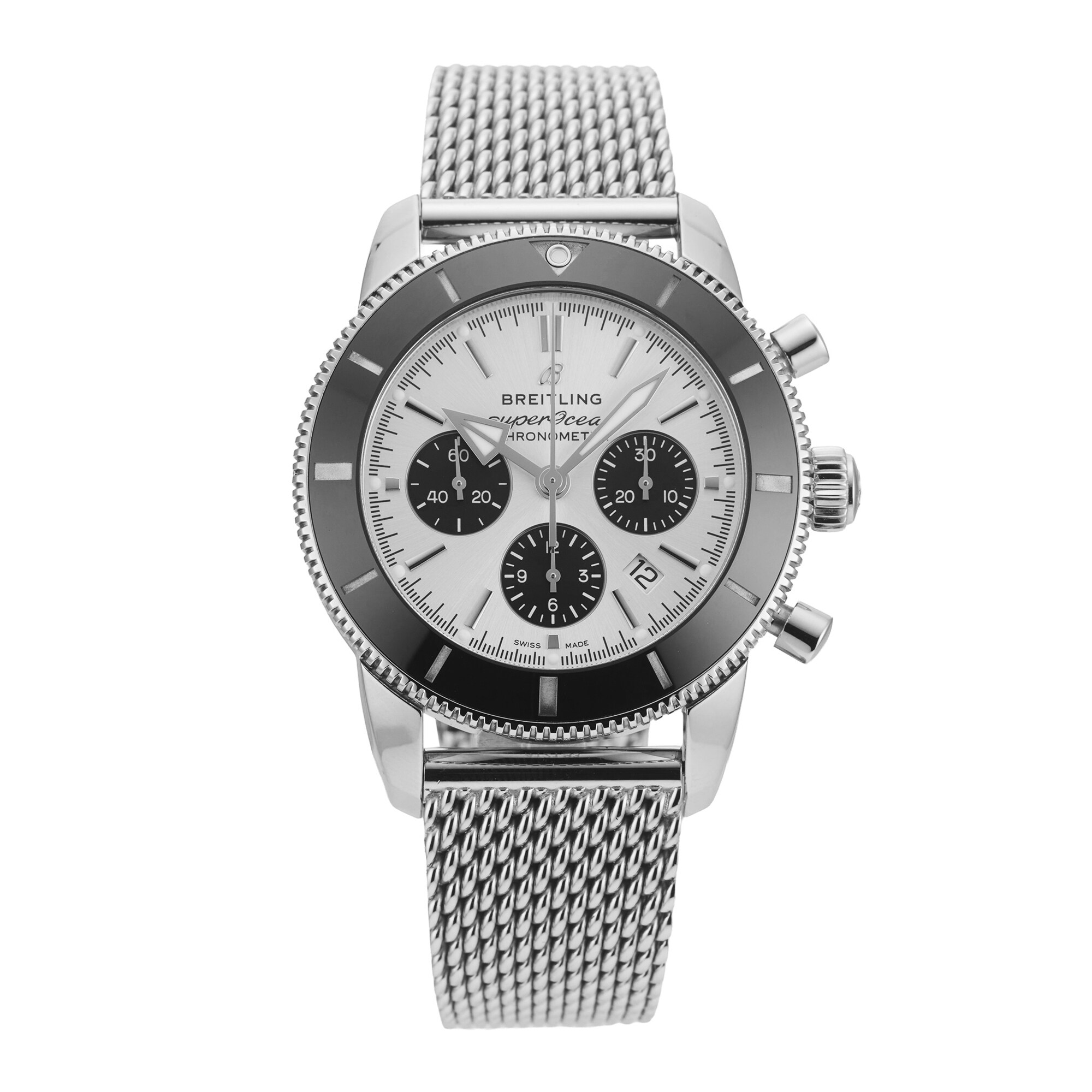 Pre-Owned Breitling Superocean Heritage B01 Chronograph 44mm Stainless Steel Pre-Owned Breitling Superocean Heritage B01 Chronograph 44mm Stainless Steel