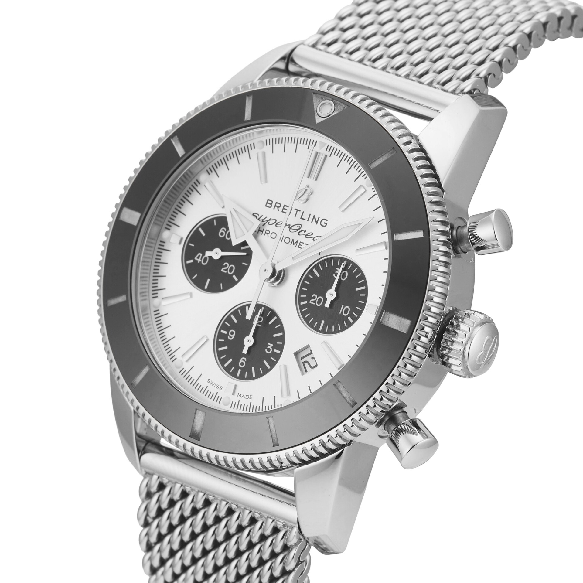 Pre-Owned Breitling Superocean Heritage B01 Chronograph 44mm Stainless Steel Pre-Owned Breitling Superocean Heritage B01 Chronograph 44mm Stainless Steel