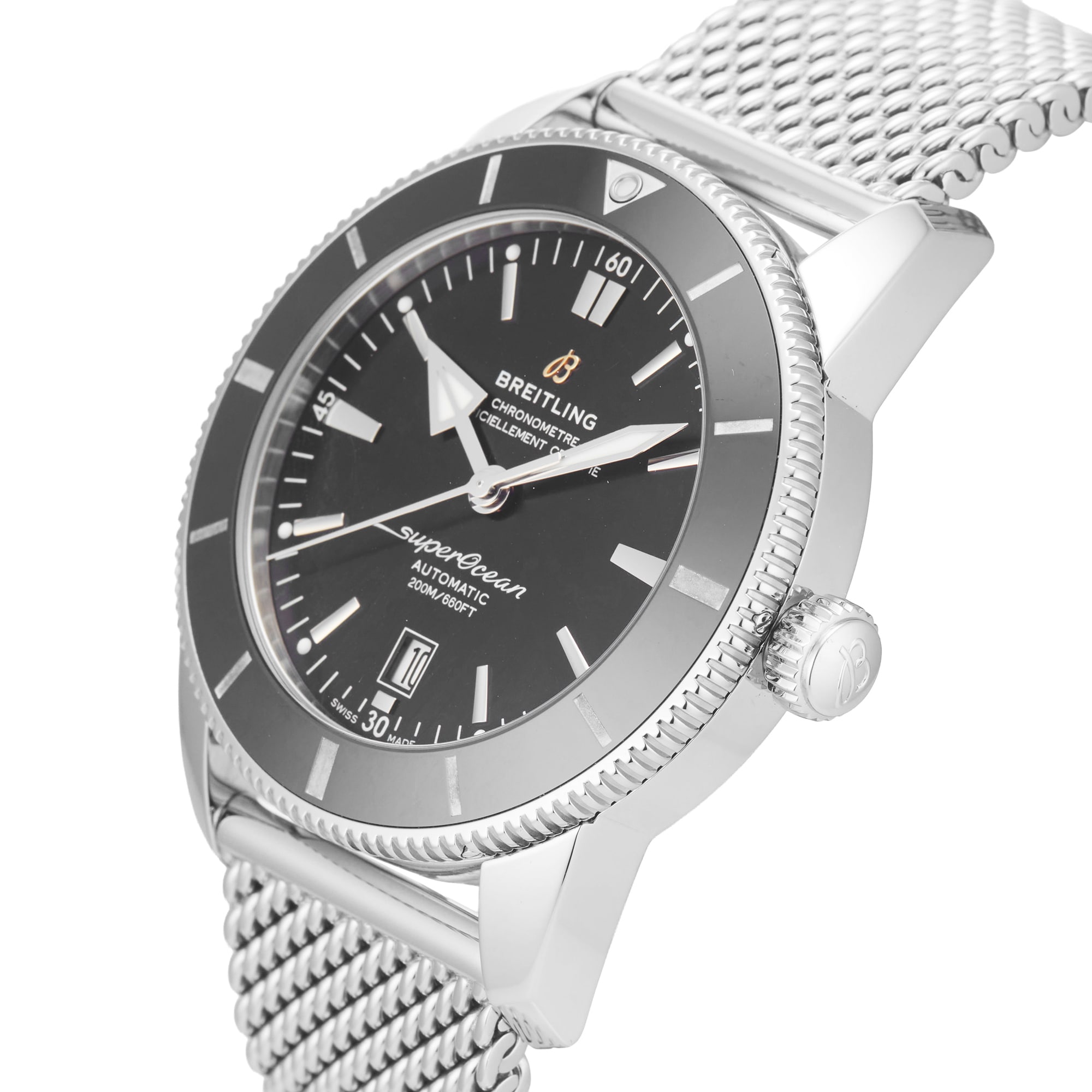 Pre-Owned Breitling Superocean Heritage B20 Automatic 46mm Stainless Steel Pre-Owned Breitling Superocean Heritage B20 Automatic 46mm Stainless Steel