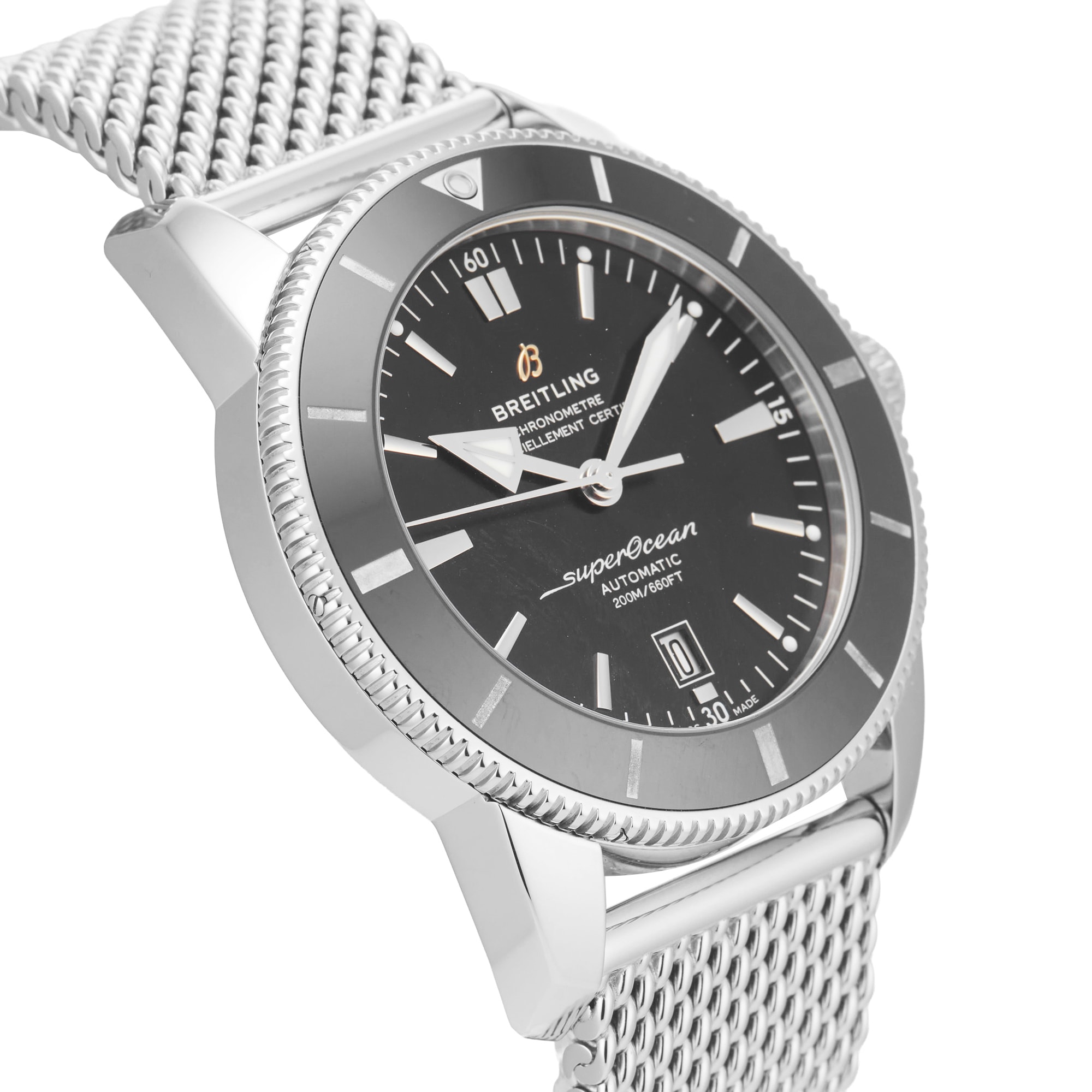 Pre-Owned Breitling Superocean Heritage B20 Automatic 46mm Stainless Steel Pre-Owned Breitling Superocean Heritage B20 Automatic 46mm Stainless Steel