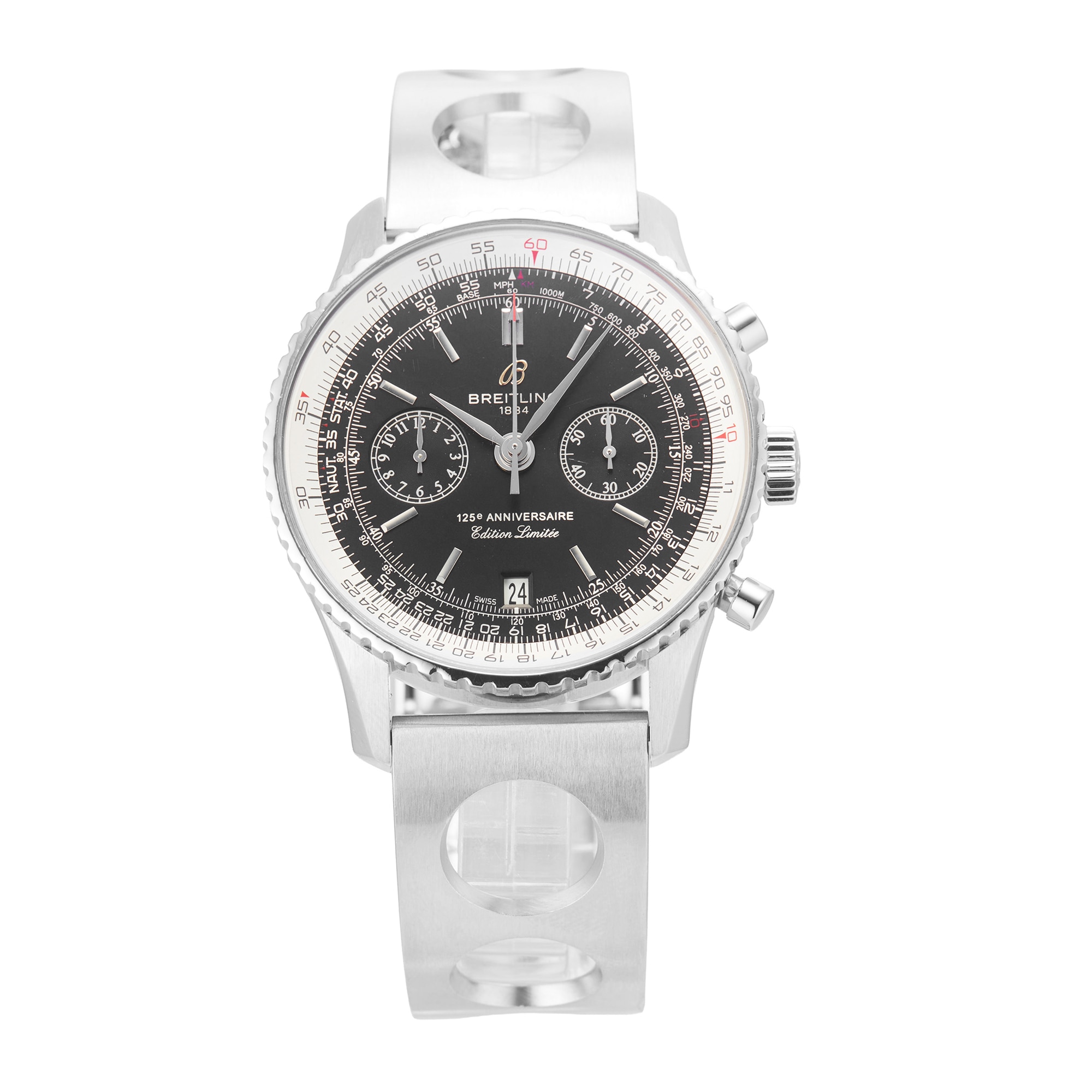 Pre-Owned Breitling Navitimer 125th Anniversary Limited Edition 43mm Stainless Steel Pre-Owned Breitling Navitimer 125th Anniversary Limited Edition 43mm Stainless Steel