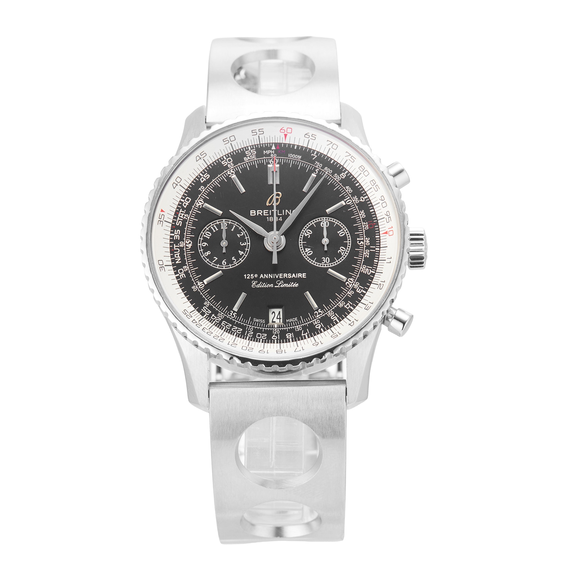 Pre-Owned Breitling Navitimer 125th Anniversary Limited Edition 43mm Stainless Steel Pre-Owned Breitling Navitimer 125th Anniversary Limited Edition 43mm Stainless Steel