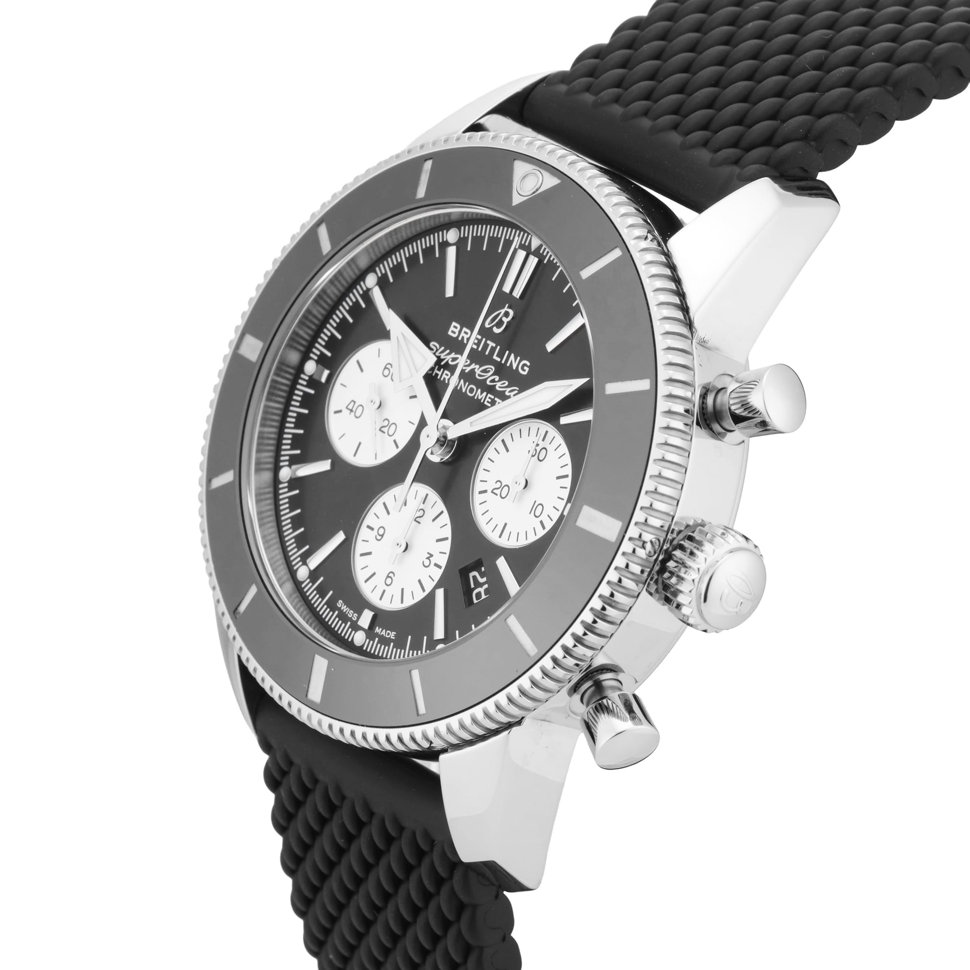 Pre-Owned Breitling Superocean Heritage B01 Chronograph 44mm Stainless Steel Pre-Owned Breitling Superocean Heritage B01 Chronograph 44mm Stainless Steel