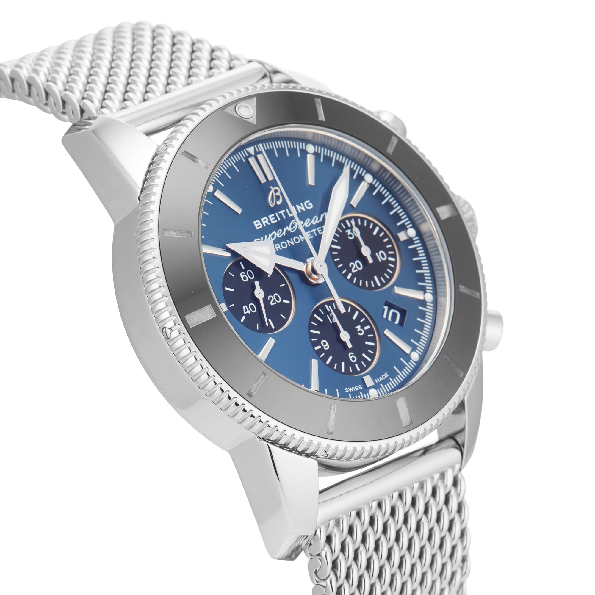 Pre-Owned Breitling Superocean Heritage B01 Chronograph 44mm Stainless Steel Pre-Owned Breitling Superocean Heritage B01 Chronograph 44mm Stainless Steel