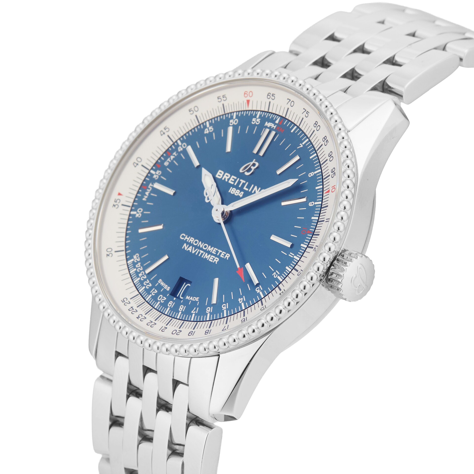 Pre-Owned Breitling Navitimer Automatic 38mm Stainless Steel Pre-Owned Breitling Navitimer Automatic 38mm Stainless Steel