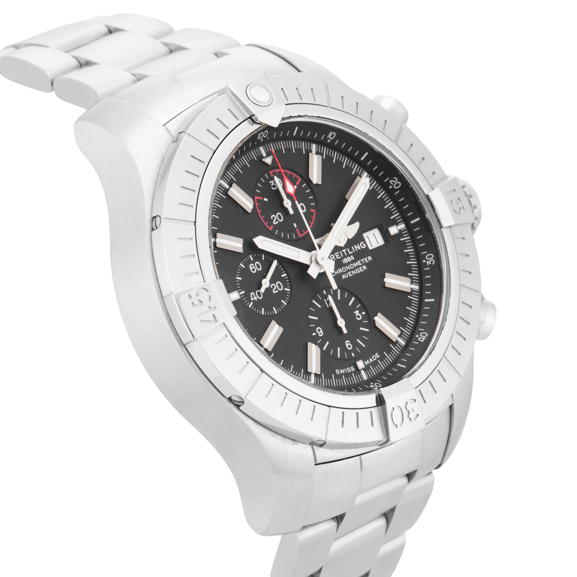 Pre-Owned Breitling Super Avenger Chronograph 48mm Stainless Steel Pre-Owned Breitling Super Avenger Chronograph 48mm Stainless Steel