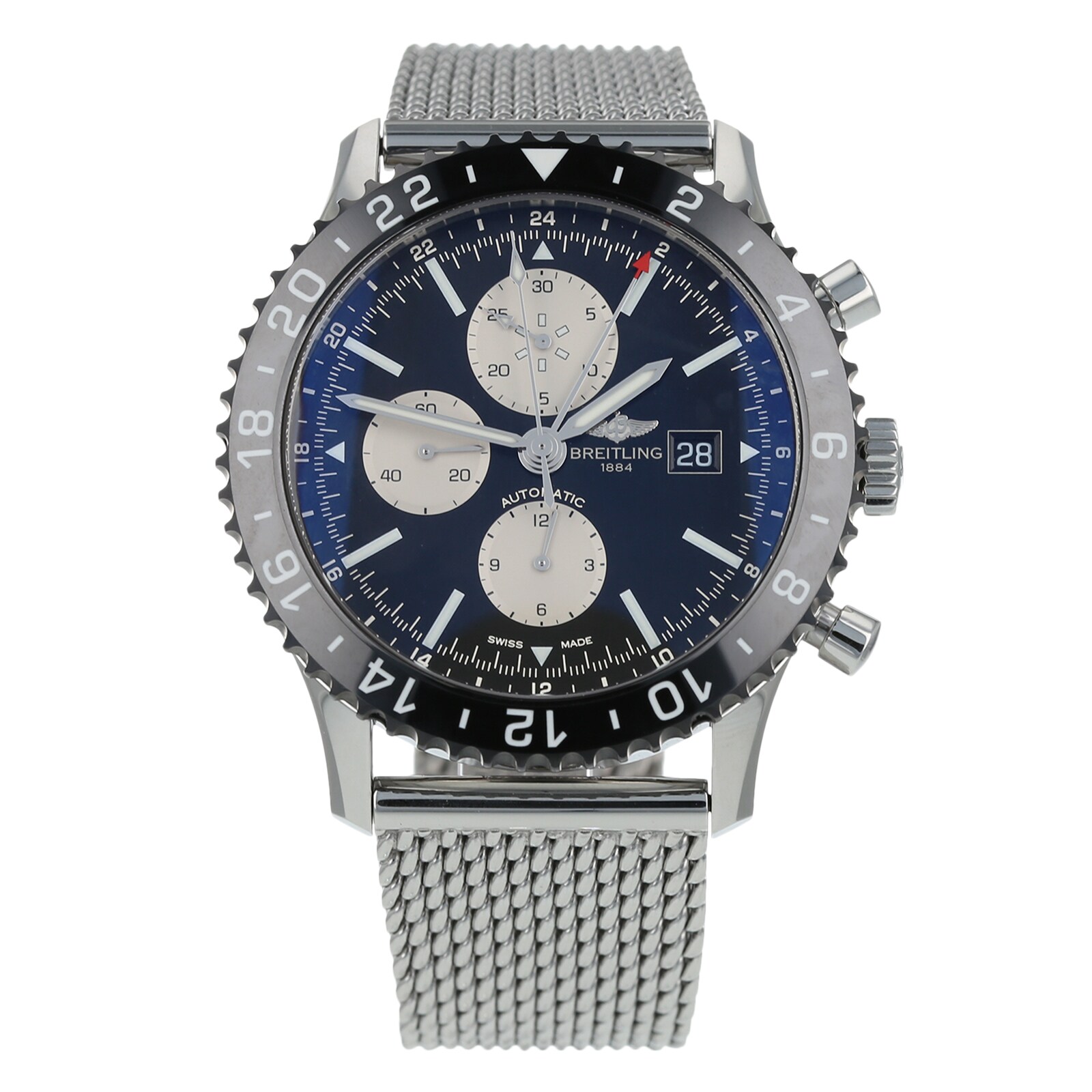 Pre-Owned Breitling Pre-Owned Breitling Chronoliner Mens Watch Y24310