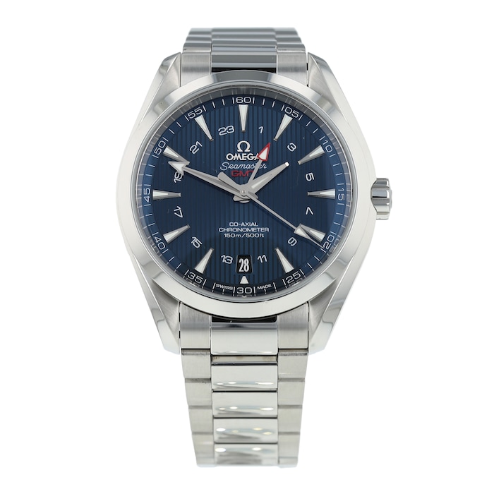 Pre-Owned Omega Pre-Owned Omega Seamaster Aqua Terra GMT Mens Watch 231.10.43.22.03.001