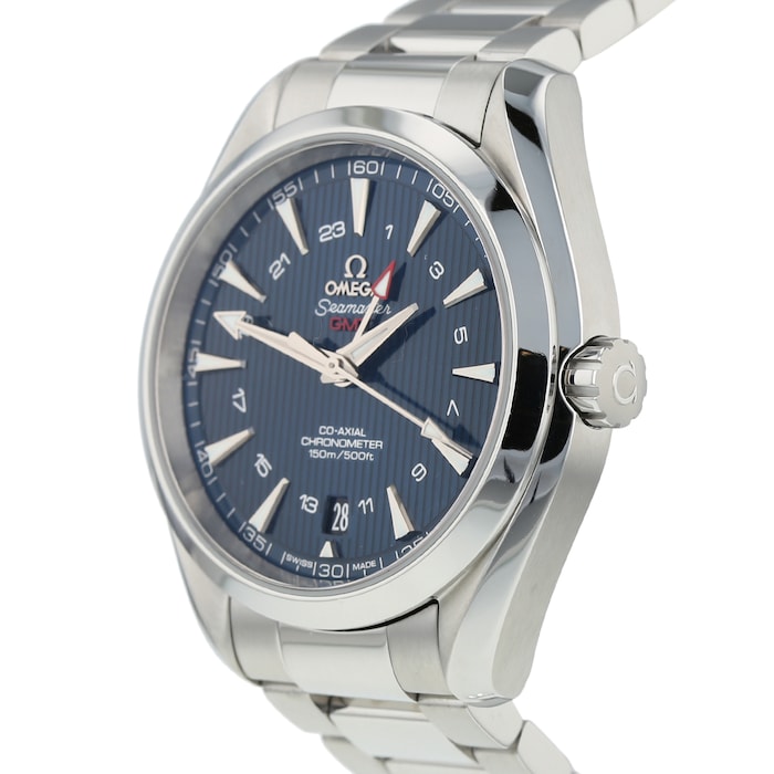 Pre-Owned Omega Pre-Owned Omega Seamaster Aqua Terra GMT Mens Watch 231.10.43.22.03.001