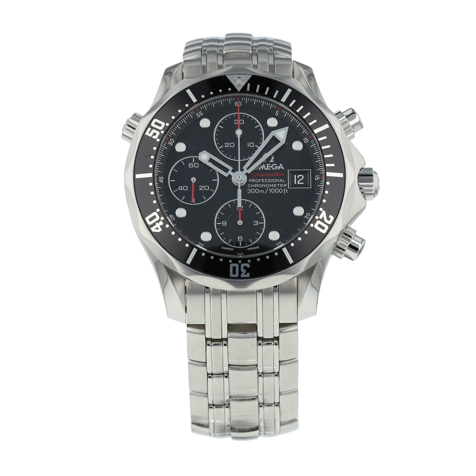 Pre-Owned Omega Seamaster Diver 300m Chronograph Mens Watch 213.30.42.40.01.001