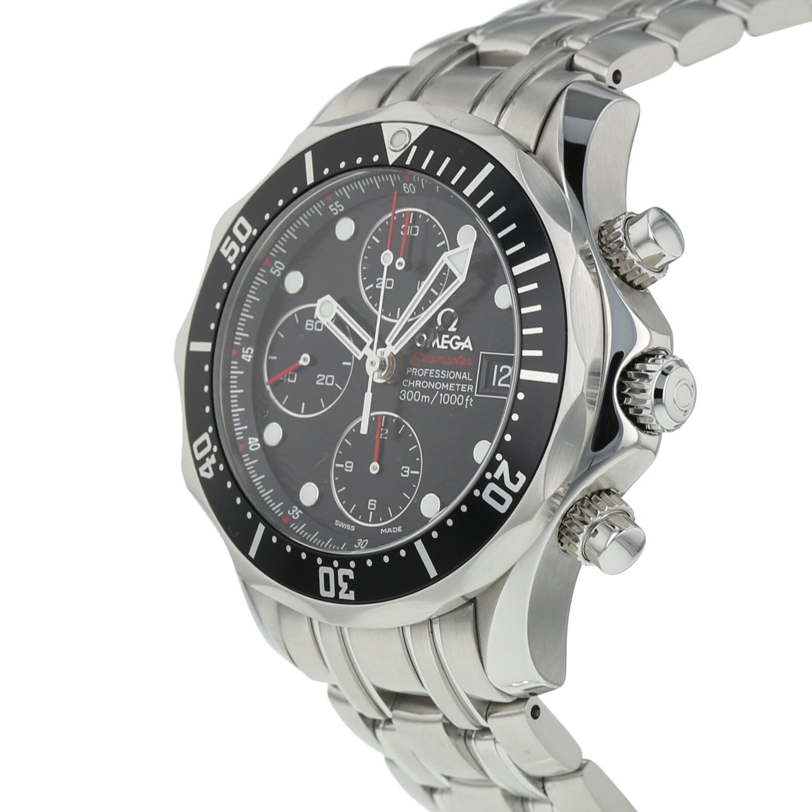 Pre-Owned Omega Seamaster Diver 300m Chronograph Mens Watch 213.30.42.40.01.001