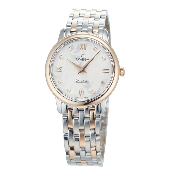 Pre-Owned Omega Pre-Owned Omega De Ville Prestige 'Butterfly' Ladies Watch 424.20.27.60.52.002