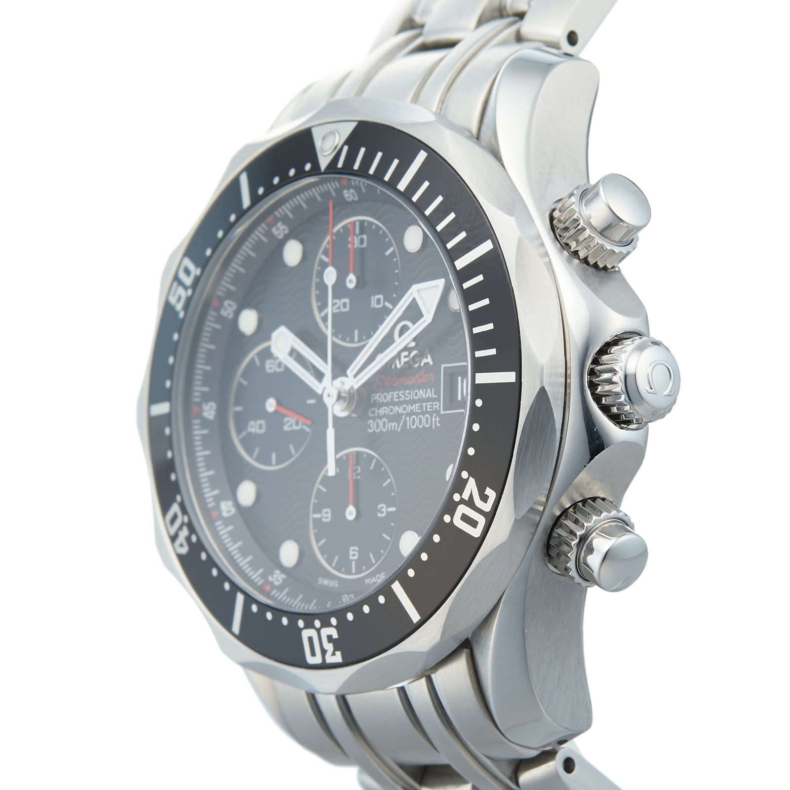 Pre-Owned Omega Seamaster Diver 300M Chronograph Mens Watch 213.30.42.40.01.001