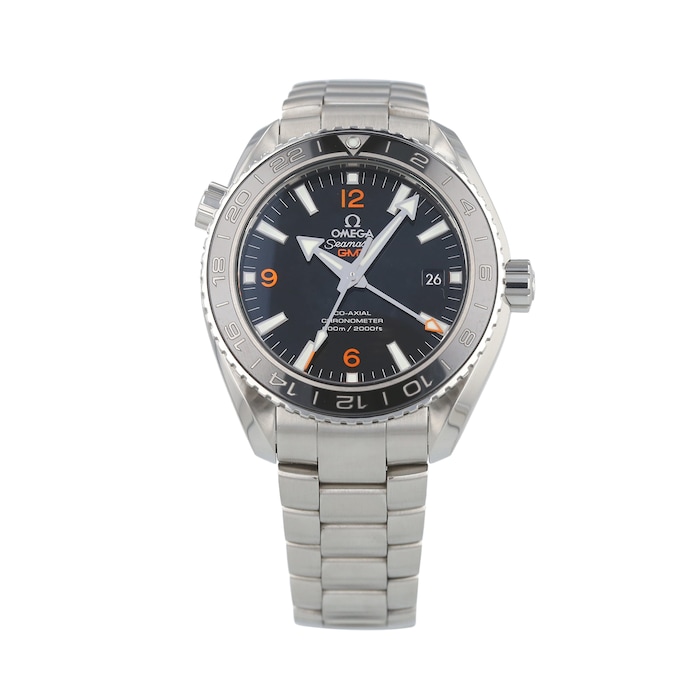 Pre-Owned Omega Pre-Owned Omega Seamaster Planet Ocean GMT Mens Watch 232.30.44.22.01.002
