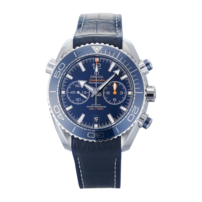 Pre-Owned Omega Seamaster Planet Ocean Blue Steel Mens Watch 215.33.46.51.03.001