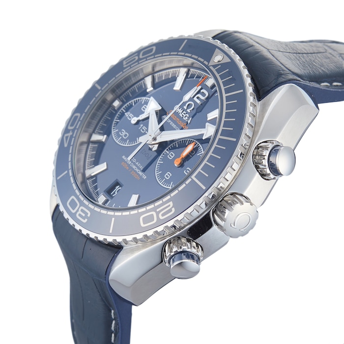 Pre-Owned Omega Seamaster Planet Ocean Blue Steel Mens Watch 215.33.46.51.03.001