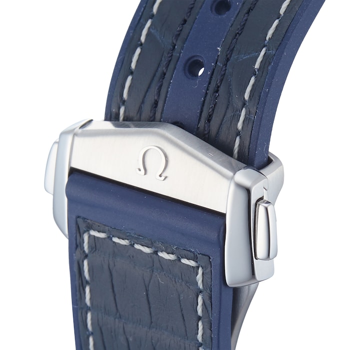 Pre-Owned Omega Seamaster Planet Ocean Blue Steel Mens Watch 215.33.46.51.03.001