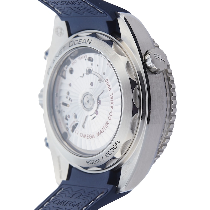 Pre-Owned Omega Seamaster Planet Ocean Blue Steel Mens Watch 215.33.46.51.03.001