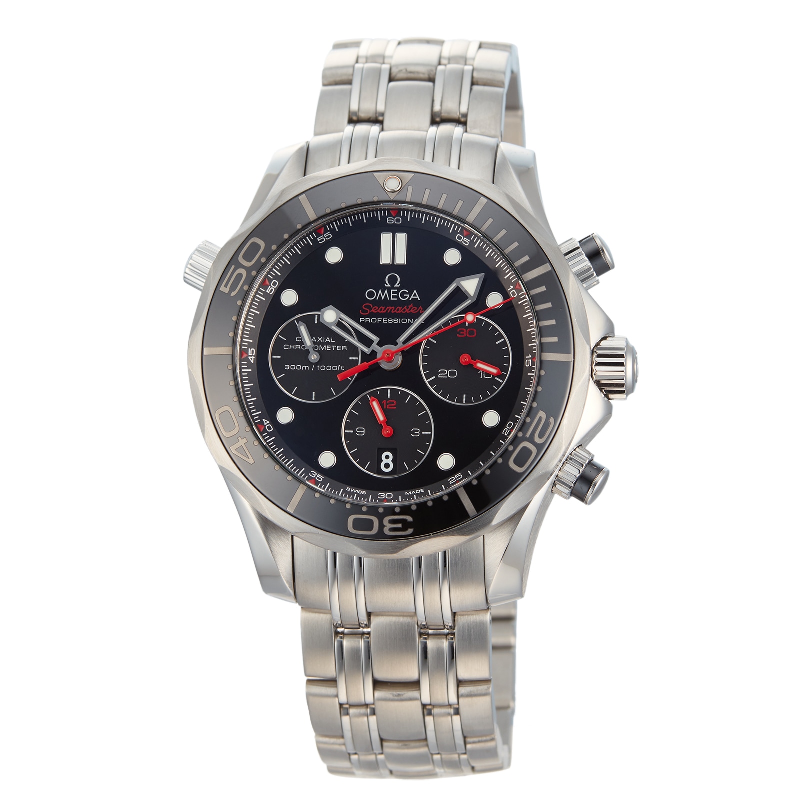 Pre-Owned Omega Seamaster Diver 300M Chronograph Mens Watch 212.30.44.50.01.001