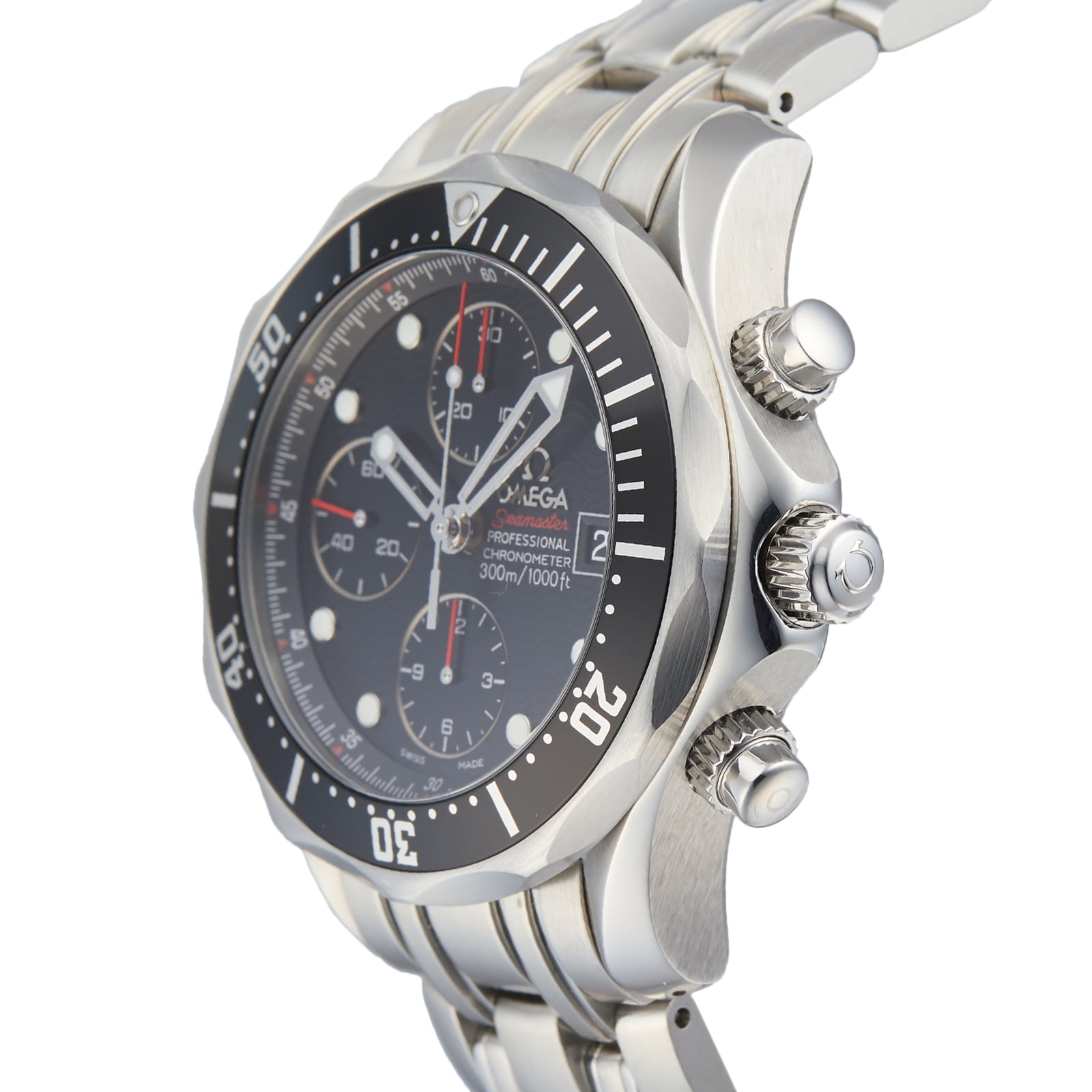 Pre-Owned Omega Seamaster Diver 300M Chronograph Mens Watch 213.30.42.40.01.001