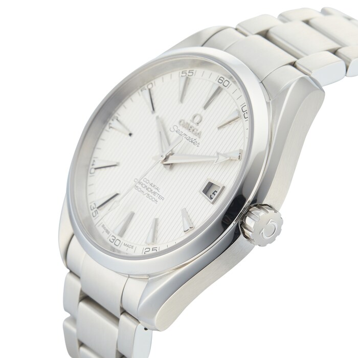 Pre-Owned Omega Seamaster Aqua Terra Silver Steel Mens Watch 231.10.42.21.02.001