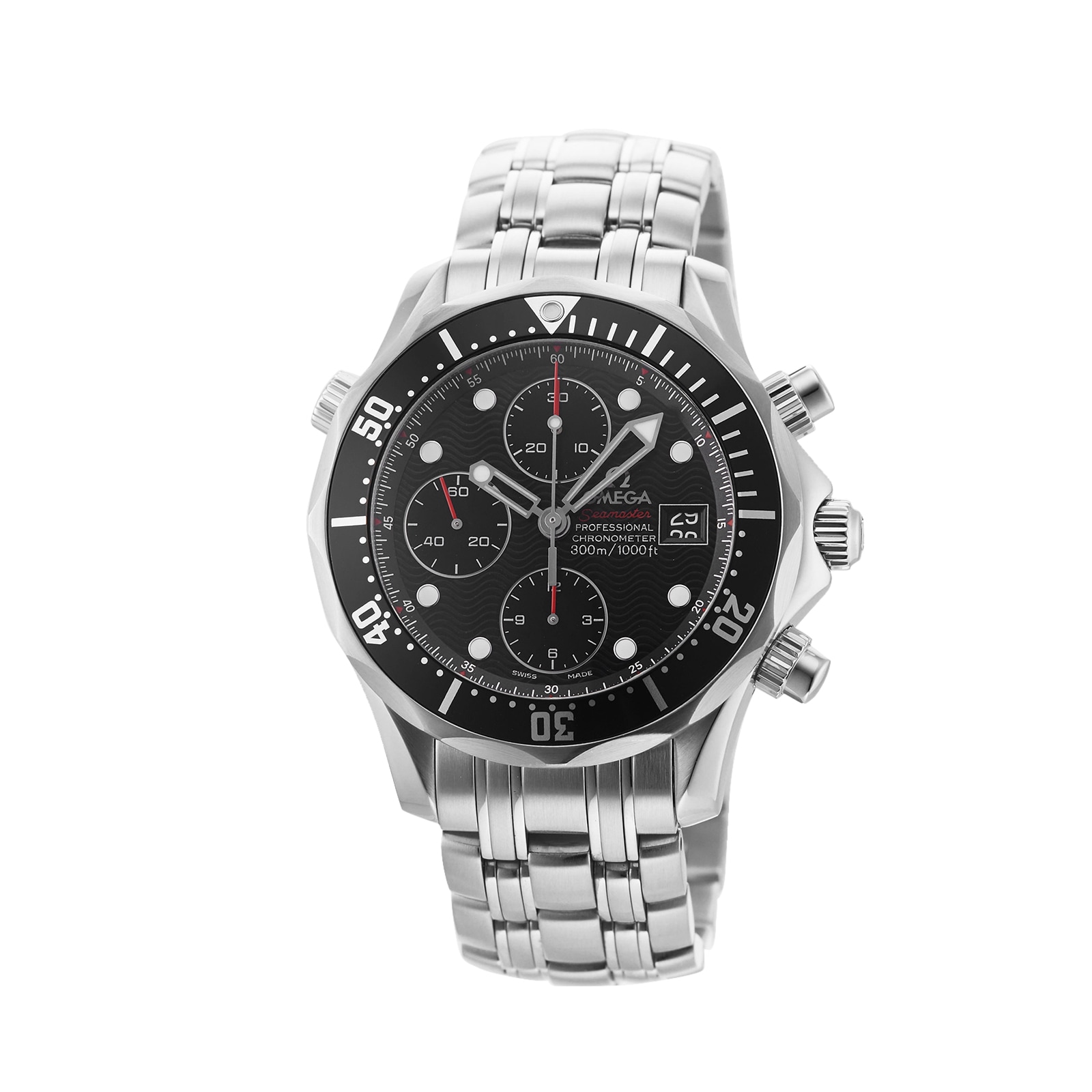 Pre-Owned Omega Seamaster Diver 300M Chronograph Mens Watch 213.30.42.40.01.001