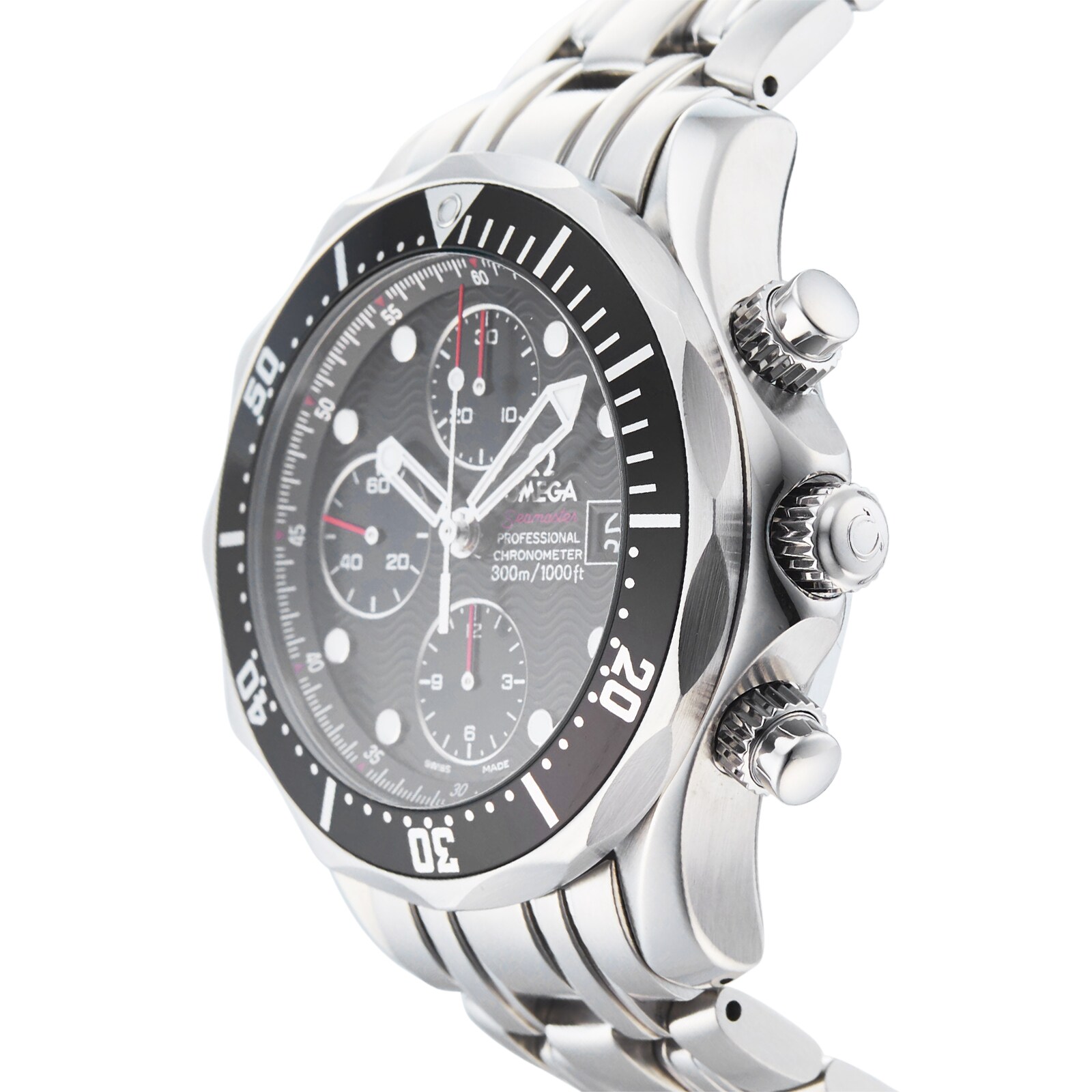 Pre-Owned Omega Seamaster Diver 300M Chronograph Mens Watch 213.30.42.40.01.001