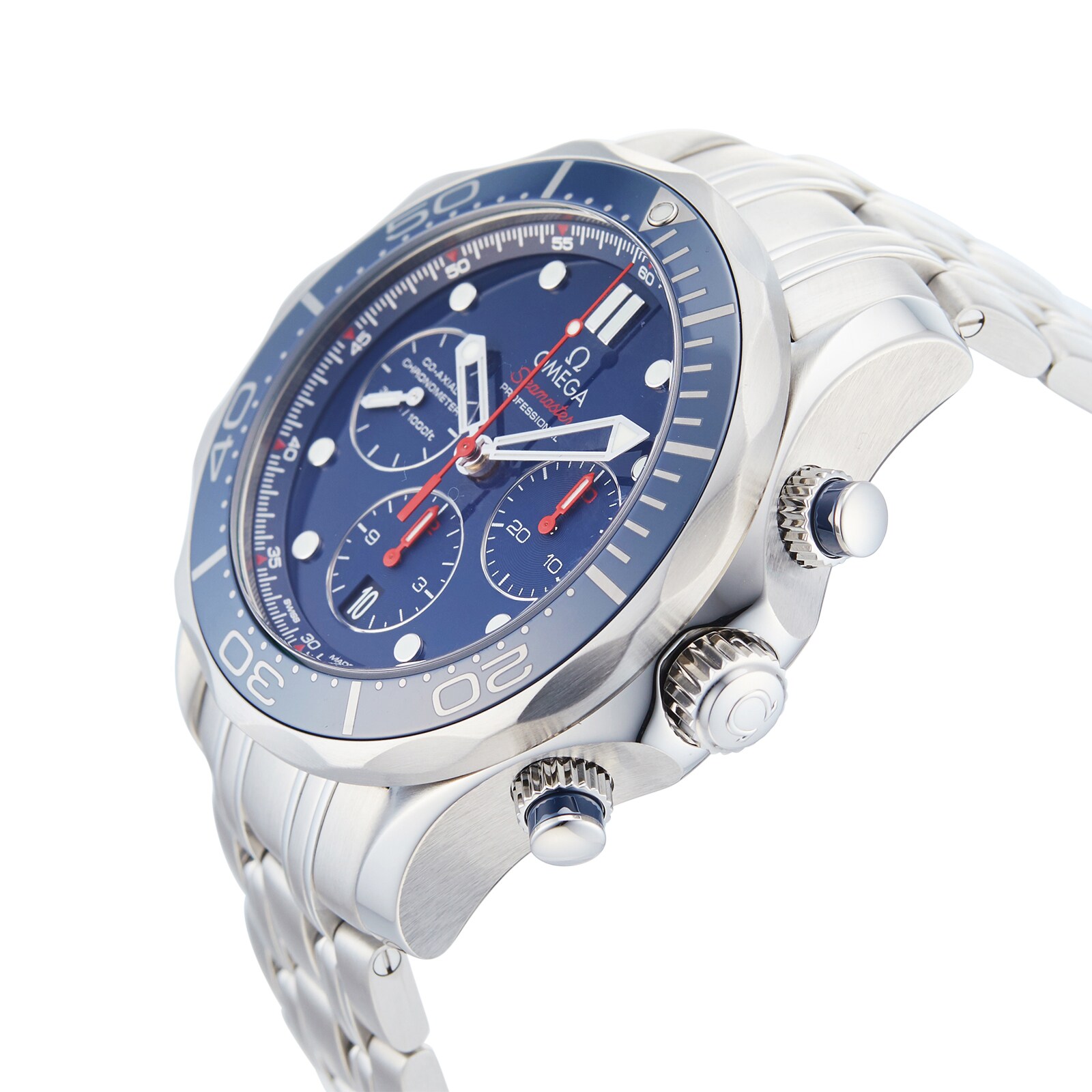 Pre-Owned Omega Seamaster Diver 300M Chronograph Mens Watch 212.30.44.50.03.001