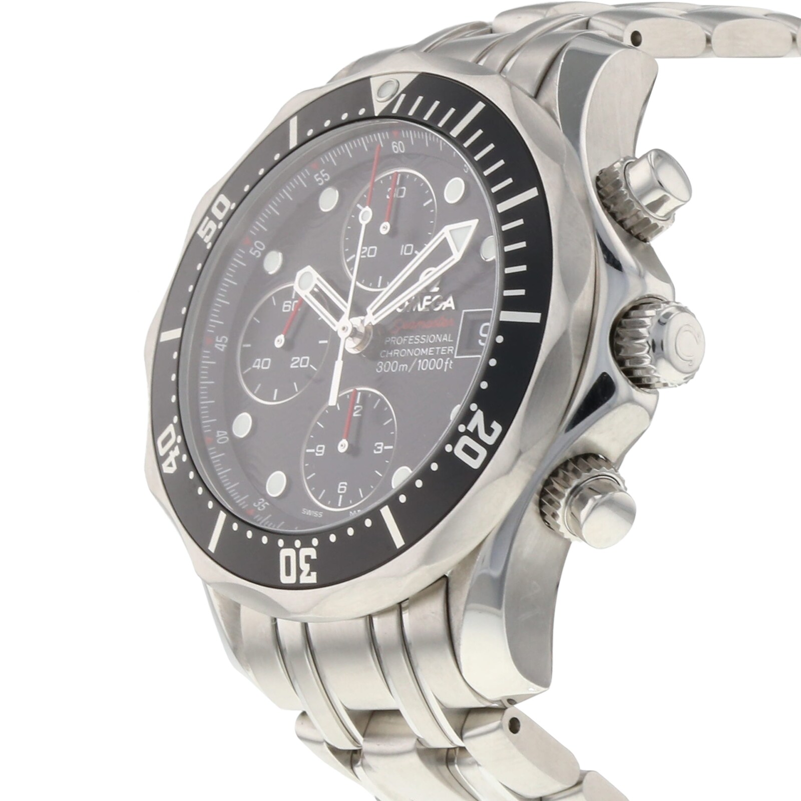 Pre-Owned Omega Seamaster Diver 300M Chronograph Mens Watch 213.30.42.40.01.001