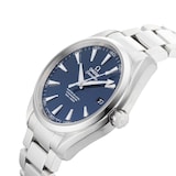 Pre-Owned Omega Seamaster Aqua Terra Blue Steel Mens Watch 231.10.42.21.03.003