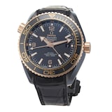Pre-Owned Omega Pre-Owned Omega Seamaster Planet Ocean 'Deep Black' Mens Watch 215.63.46.22.01.001