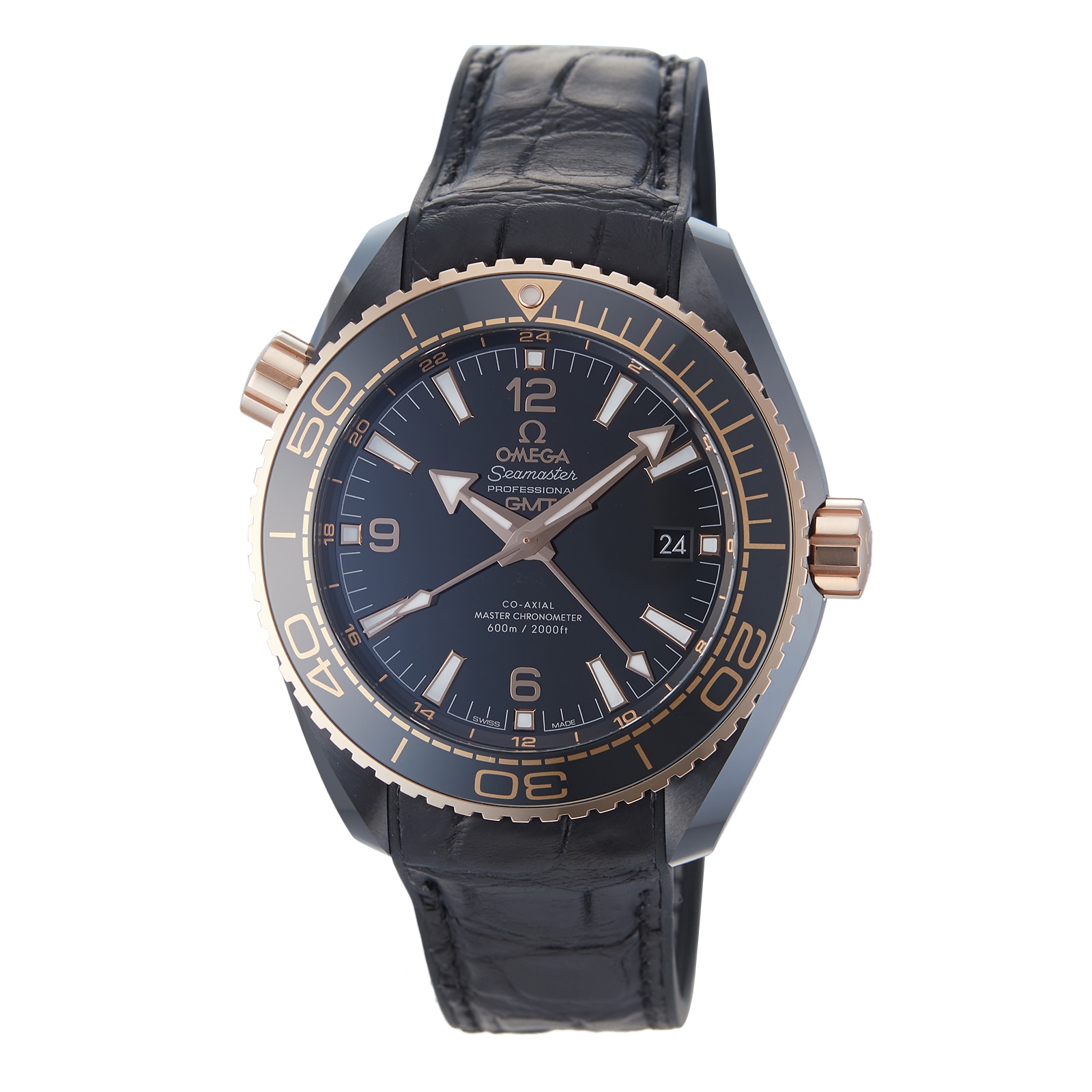 Seamaster Planet Ocean 'Deep Black' Mens Watch 215.63.46.22.01.001