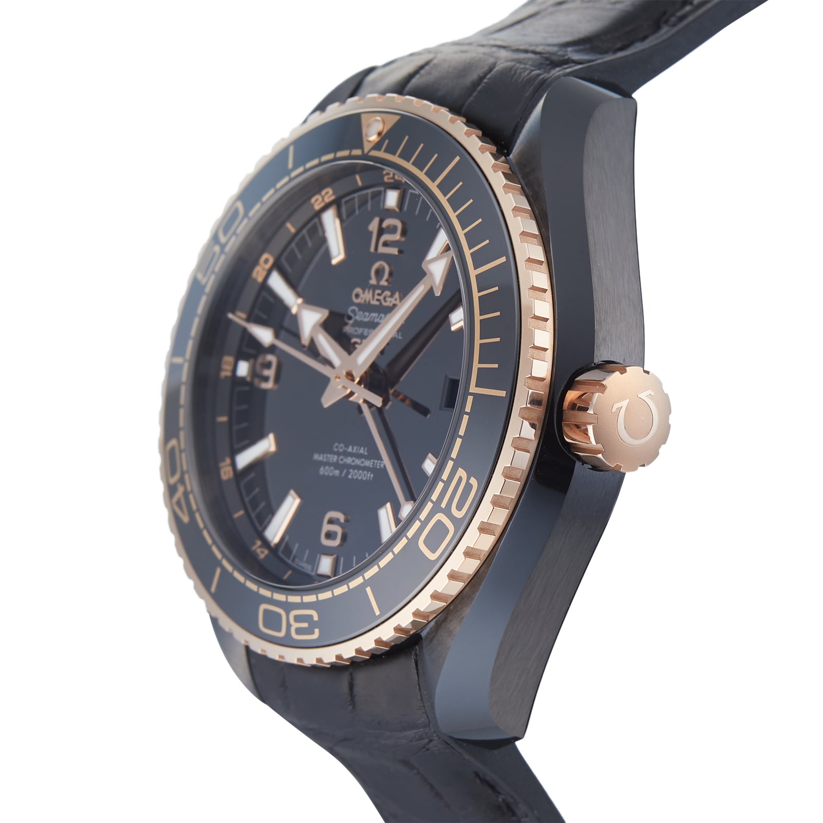 Pre-Owned Omega Seamaster Planet Ocean 'Deep Black' Mens Watch 215.63.46.22.01.001