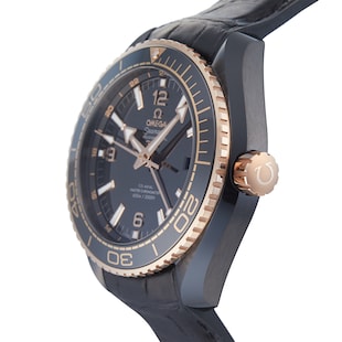Pre-Owned Omega Seamaster Planet Ocean 'Deep Black' Mens Watch 215.63.46.22.01.001