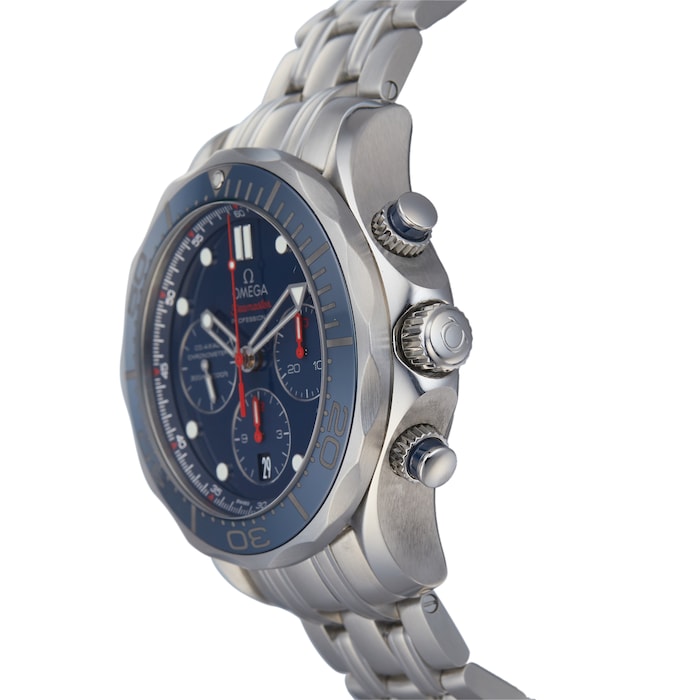 Pre-Owned Omega Seamaster Diver 300M Chronograph Mens Watch 212.30.44.50.03.001
