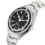 Pre-Owned Omega Seamaster Planet Ocean Big Size Black Steel Mens Watch 2200.51.00