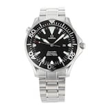 Pre-Owned Omega Seamaster Date Black Steel Mens Watch 2264.50.00