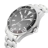 Pre-Owned Omega Seamaster Date Black Steel Mens Watch 2264.50.00